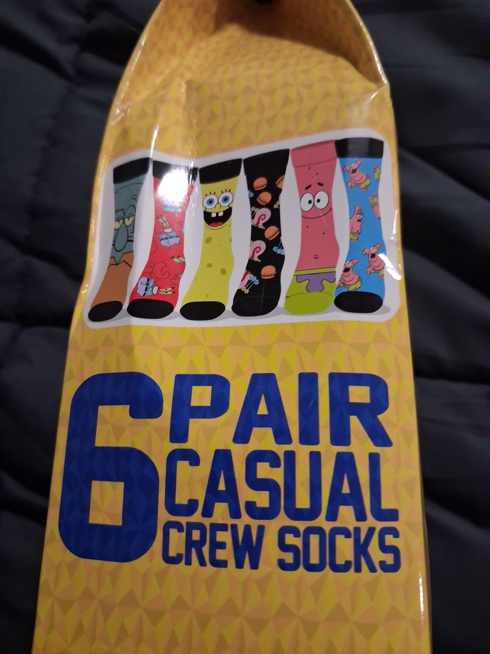 SpongeBob SquarePants 6-Pack Casual Crew Socks - Multicolor